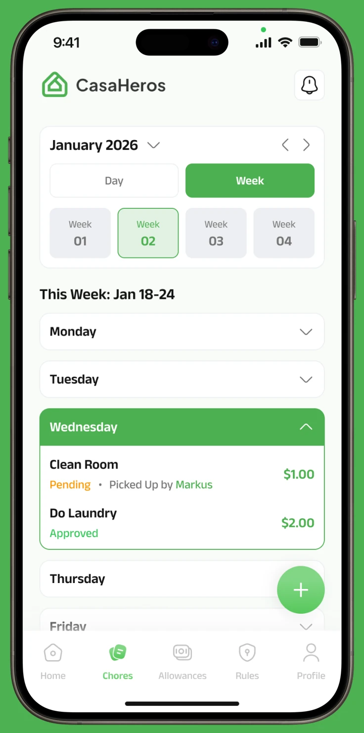 CasaHeros app screen