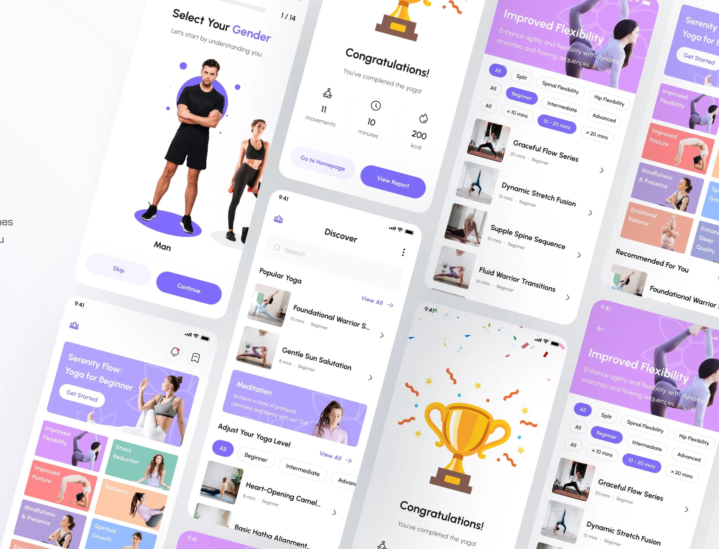 Fitslp app screens