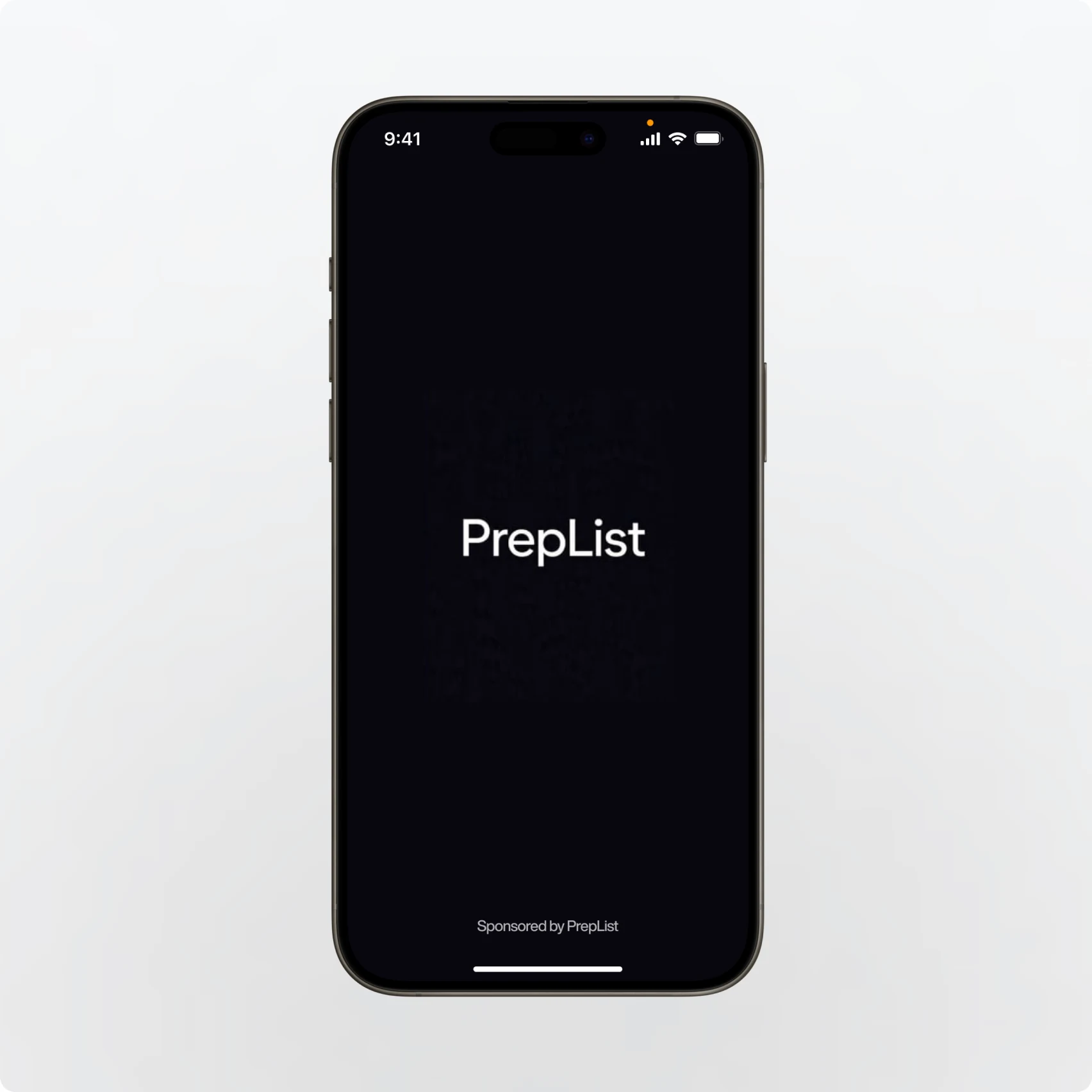 Preplist screen 1
